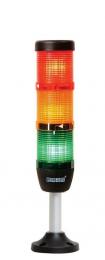 Сигнальная колонна IP65, 50 мм, LED 220V AC, цвет красный, желтый, зеленый, IK53L220XM03 - EMAS