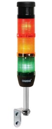 Сигнальная колонна IP40, 50 мм, LED 220V AC, зуммер, цвет красный, желтый, зеленый, IK53L220ZD01 - EMAS