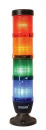 Сигнальная колонна IP40, 50 мм, LED 220V AC, цвет красный, желтый, зеленый, синии, IK54L220XM02 - EMAS