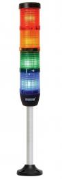 Сигнальная колонна IP40, 50 мм, LED 24V AC/DC, цвет красный, желтый, зеленый, синии, IK54L024XM05 - EMAS