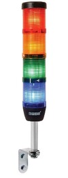 Сигнальная колонна IP40, 50 мм, LED FLASH 220V AC, цвет крас, желт, зел, син, IK54L220XD01 - EMAS