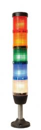 Сигнальная колонна IP40, 50 мм, LED FLASH 220V AC, цвет красн, желт, зел, син, бел, IK55L220XM03 - EMAS