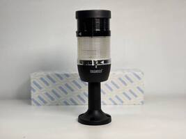 Сигнальная колонна IP40, 70 мм, LED FLASH 24V AC/DC, зуммер, цвет белый, IK71BF024ZM01 - EMAS