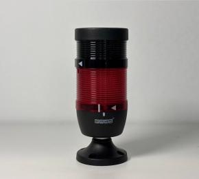 Сигнальная колонна IP40, 70 мм, LED FLASH 220V AC, зуммер, цвет красный, IK71F220ZM02 - EMAS