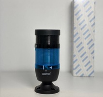Сигнальная колонна IP40, 70 мм, LED FLASH 220V AC, зуммер, цвет синий, IK71MF220ZM02 - EMAS