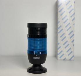 Сигнальная колонна IP40, 70 мм, LED FLASH 220V AC, зуммер, цвет синий, IK71MF220ZM02 - EMAS