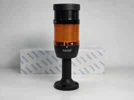 Сигнальная колонна IP40, 70 мм, LED 220V AC, зуммер, цвет желтый, IK71SL220ZM01 - EMAS