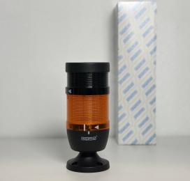 Сигнальная колонна IP40, 70 мм, LED 220V AC, зуммер, цвет желтый, IK71SL220ZM02 - EMAS