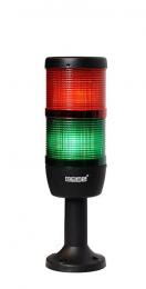 Сигнальная колонна IP40, 70 мм, LED FLASH 220V AC, цвет красный, зеленый, IK72F220XM01 - EMAS