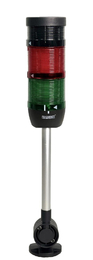 Сигнальная колонна 70 мм, LED 24V AC/DC, зуммер, IP40, IK72L024ZD24 - EMAS