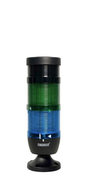 Сигнальная колонна 70 мм, LED FLESH 220V AC, зуммер, IP40, IK72YMF220ZM02 - EMAS