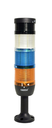 Сигнальная колонна 70 мм, LED FLESH 24V AC/DC, зуммер, IP40, IK73BMSF024ZM01 - EMAS