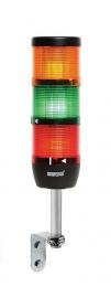 Сигнальная колонна IP40, 70 мм, LED 24V AC/DC, цвет красный, желтый, зеленый, IK73L024XD01 - EMAS