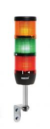 Сигнальная колонна IP65, 70 мм, LED 24V AC/DC, цвет красный, желтый, зеленый, IK73L024XD01E - EMAS