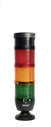 Сигнальная колонна 70 мм, LED FLESH 24V AC/DC, зуммер, IP40, IK73F024ZM02 - EMAS