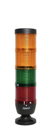 Сигнальная колонна 70 мм, LED 24V AC/DC, IP65, IK74SSYKL024XM02E - EMAS
