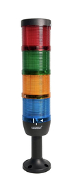 Сигнальная колонна 70 мм, LED FLESH 220V AC, IP65, IK74F220XM01E - EMAS
