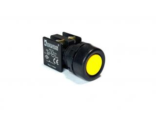 Кнопка без фиксации, желтая (1Н3), KB12RS - EMAS