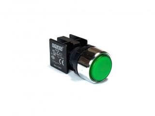 Кнопка без фиксации, зеленая (1НO), KB34DY - EMAS