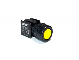 Кнопка без фиксации, желтая (1НO), KB34RS - EMAS