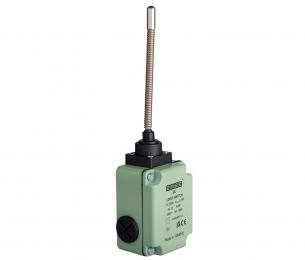 Выключатель концевой быстрого переключения многонаправленный с пластмассовой консолью и стальной пружиной и наконечником (1НО+1НЗ), L1K13SOM102 - EMAS