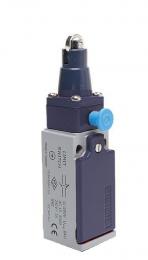 Выключатель концевой с фиксацией синхроного переключения линейный 3-х направленный с металлической консолью, стальным плунжером и роликом Ф11мм (2НЗ), L51K22MUM332R - EMAS