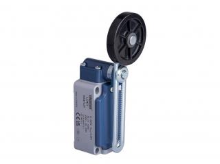 Выключатель концевой синхронного переключения угловой 2-х направленный с металлической консолью на длинном регулируемом рычаге (1НО+2НЗ), L52K25MEL123 - EMAS