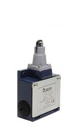 Выключатель концевой синхронного переключения линейный 3-х направленный с металлической консолью и стальным плунжером с пластиковым роликом Ф13мм (2НЗ), L53K22MUP331 - EMAS