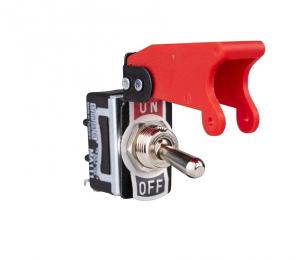 Тумблер "ON-OFF" (1HO) с защитной крышкой, MA111K - EMAS