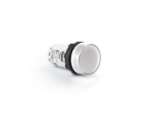 Светосигнальная арматура белая 24V AC/DC, MBSD024B - EMAS