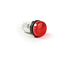 Светосигнальная арматура красная 12V AC/DC, MBSP012K - EMAS