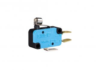 Микро выключатель с коротким рычагом и роликом Ф5мм (1CO), MK1MIM4 - EMAS