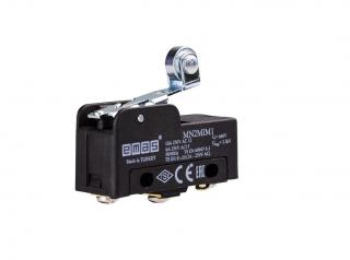 Мини выключатель с рычагом и роликом Ф10мм (1CO), MN2MIM1 - EMAS
