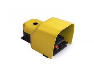 Одиночная педаль с фиксацией (1 скорость) с защитным кожухом и основание для ручки (1НО+1НЗ), PDKA11BX11 - EMAS