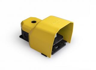 Одиночная педаль (1 скорость) с защитным кожухом и основание для ручки 2x(1НО+1НЗ), PDKA11GX10 - EMAS