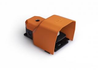 Одиночная педаль (1 скорость) с защитным кожухом и основание для ручки 2x(1НО+1НЗ), PDKA11GX10T - EMAS