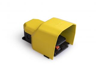 Одиночная педаль с фиксацией (1 скорость) с защитным кожухом (1НО+1НЗ), PDKS11BX11 - EMAS