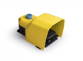 Одиночная педаль с функцией сброса (2 скорости) с защитным кожухом 2x(1НО+1НЗ), PDKS11GX22 - EMAS