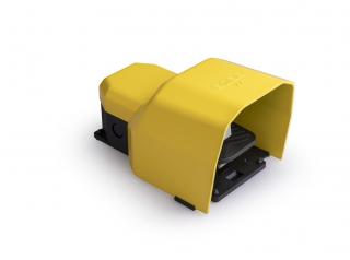 Одиночная педаль (2 скорости) с защитным кожухом (1НО+1НЗ)+2x(1НО+1НЗ), PDKS11UX20 - EMAS