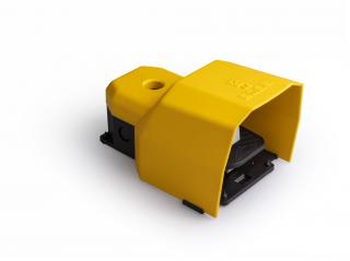 Одиночная педаль (1 скорость) с защитным кожухом и основание для ручки (1НО+1НЗ), PPKA11BX10 - EMAS