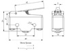 Мини выключатель с коротким рычагом (1CO), MN1KIM1 - EMAS 