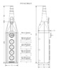Пульт управления 5-и кнопочный, 1-х скоростной, PV5AC20A22 - EMAS 