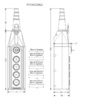 Пульт управления 5-и кнопочный, 1-х скоростной, PV5AC20B22 - EMAS 