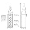 Пульт управления 5-и кнопочный, 1-х скоростной, PV5EA30B44 - EMAS 