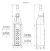 Пульт управления 4-х кнопочный, 2-х скоростной, PV5T144 - EMAS 