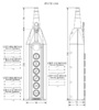  Пульт управления 6-и кнопочный, 2-х скоростной, PV7T1444 - EMAS 