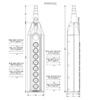 Пульт управления 8-и кнопочный, 1-х скоростной, PV9T12222 - EMAS 