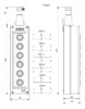 Пульт управления 6-и кнопочный, 1-х скоростной, PVK6E - EMAS 
