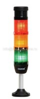 Сигнальная колонна IP40, 50 мм, LED 220V AC, зуммер, цвет красный, желтый, зеленый, IK53L220ZM03 - EMAS 