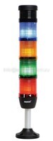 Сигнальная колонна IP40, 50 мм, LED FLASH 24V AC/DC, зуммер, цвет крас, жел, зел, син, IK54F024ZM03 - EMAS 